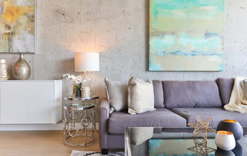 Sala moderna para disfrutar en familia.